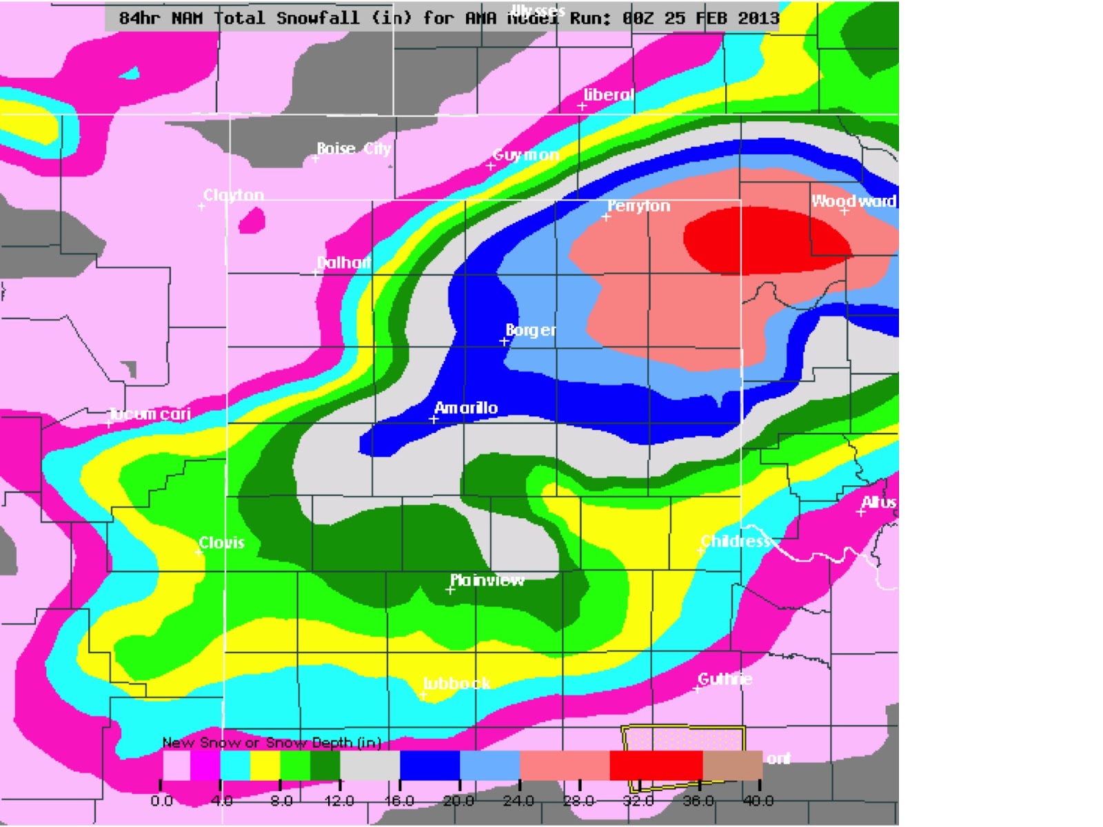 Jim LaDue view Incredible snow forecast for Woodward, OK — or is it?