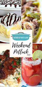 Weekend Potluck featured recipes include Cream Puff Cake, Slow Cooker Philly Cheesecake, Beef Tip in Gravy, Strawberry Margarita Punch, and so much more.
