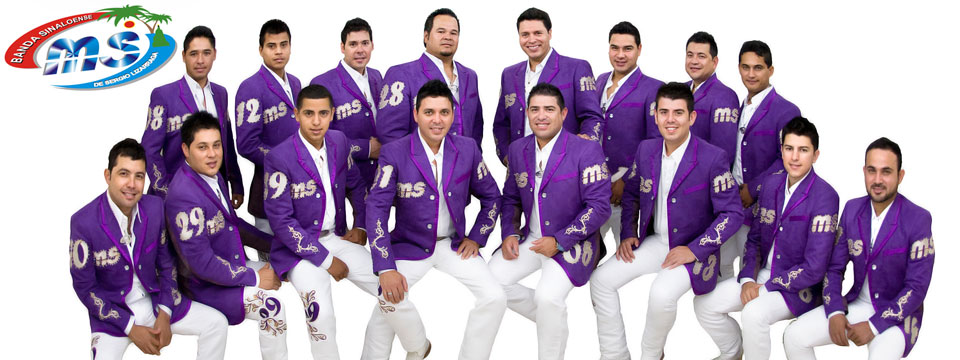 Banda MS todos sus integrantes con Saco Morado y Pantalon Blanco Banda MS todos sus integrantes con Saco Morado y Pantalon Blanco