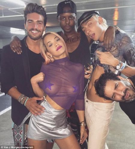 5 Braless Rita Ora shows off her perky breasts in see through top