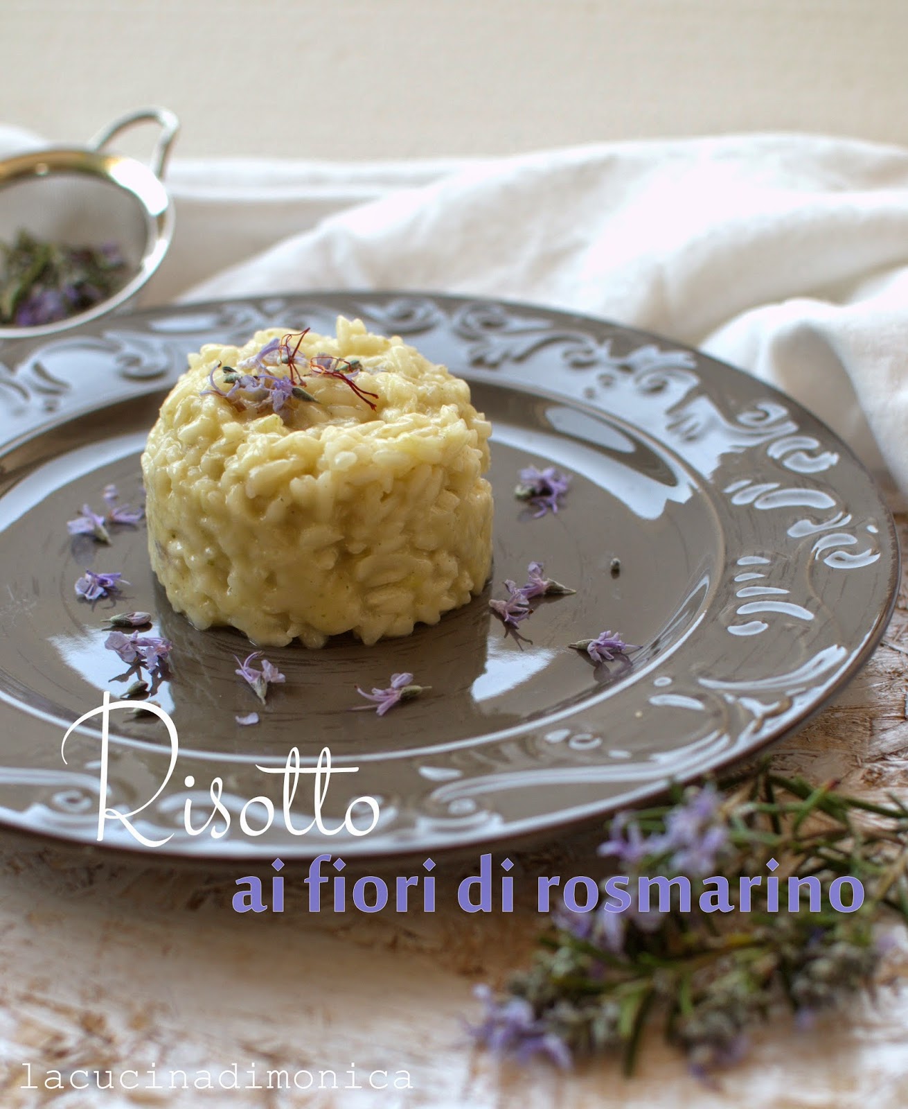 risotto ai fiori di rosmarino