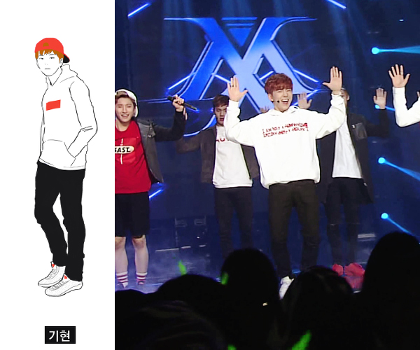몬스타엑스 오늘 팬이 디자인 한 의상 입은 모습 | 인스티즈