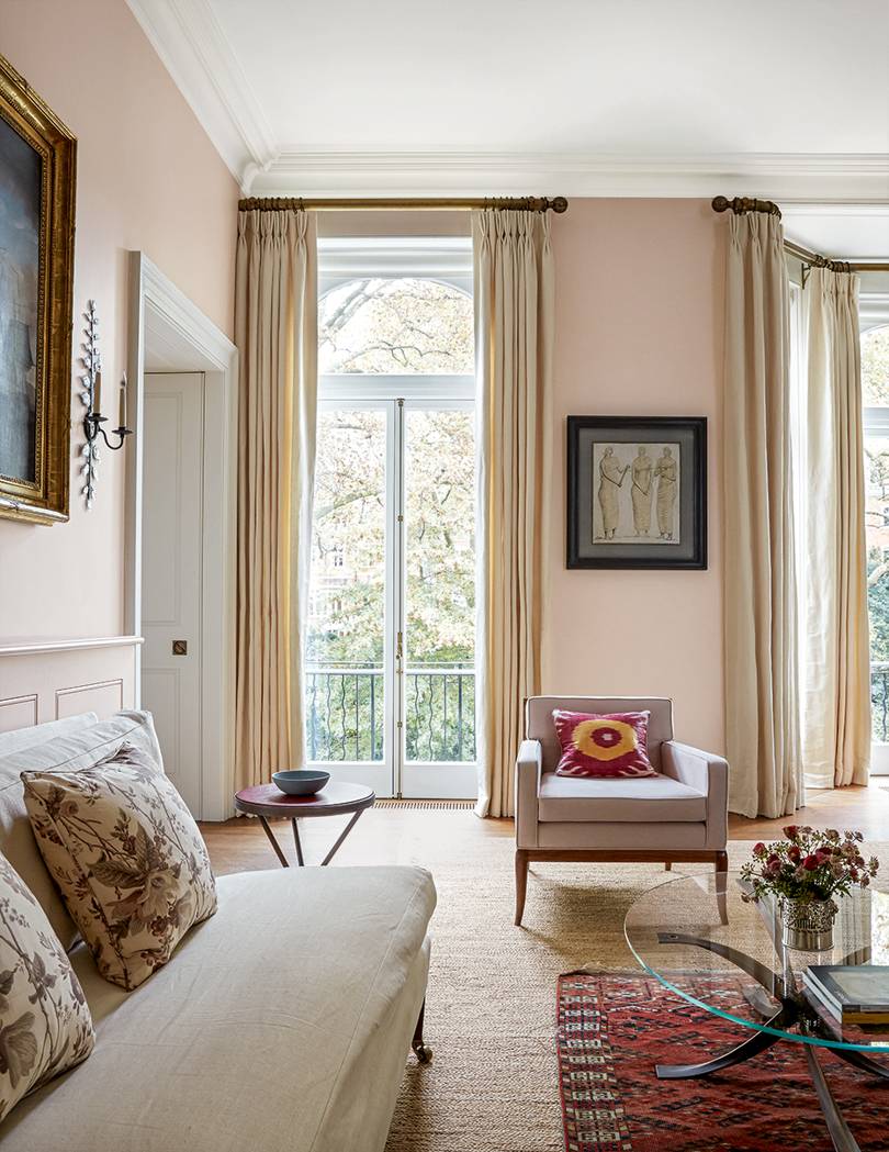 Décor: A Powdery Pink London Flat Designed by Virginia Howard