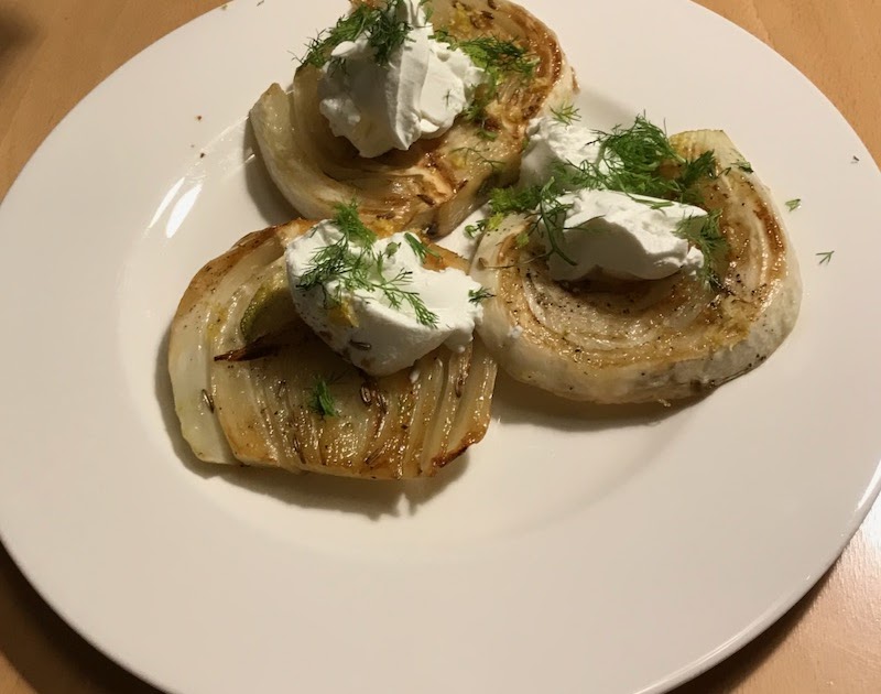 Turbohausfrau: Karamellisierter Fenchel mit Ziegenfrischkäse