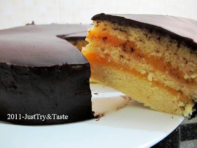 Resep Cake Kukus Lapis Srikaya dengan Coklat Ganache