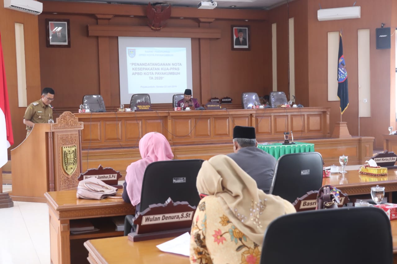 Paripurna Penandatanganan Kua Dan Ppas Walikota Dan Dprd