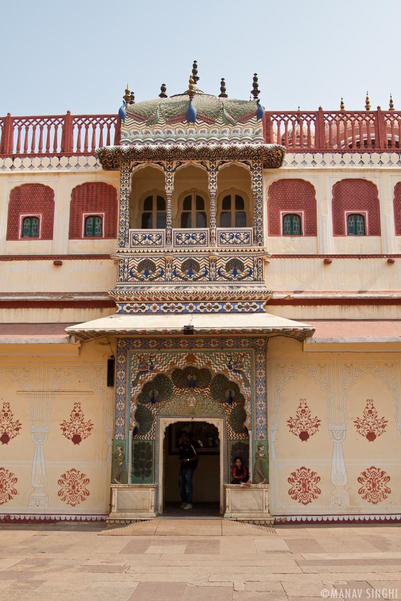 Peacock Gate at The City Palace, Jaipur.