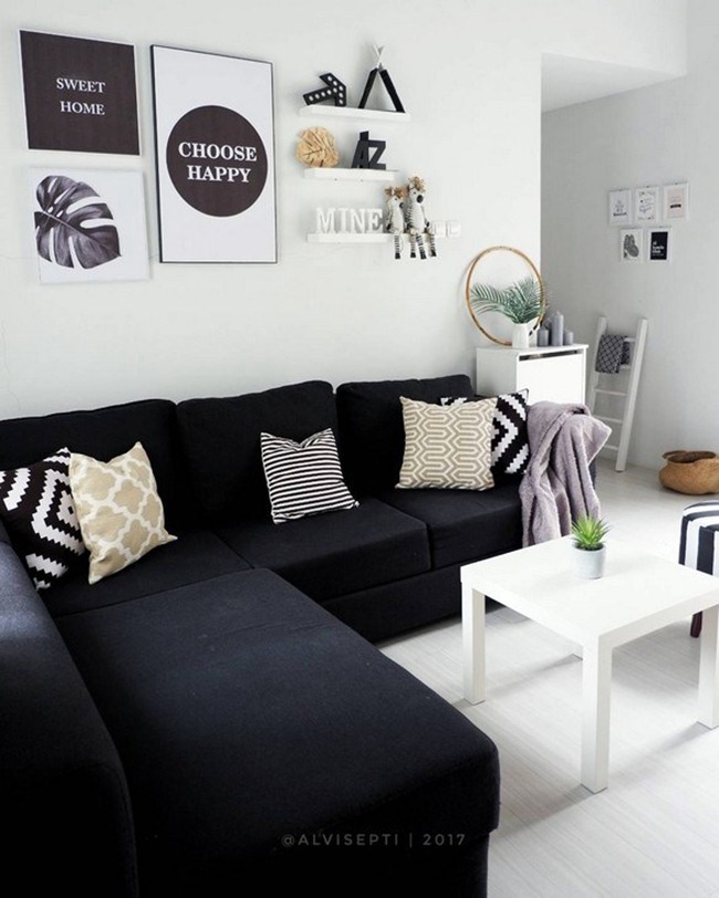 6 Ideas to Decorate a Black and White Themed Living Room Dream House