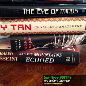 Book spine poetry activities from Mrs. Orman's Classroom