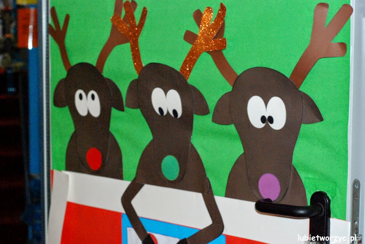 Dekoracje zimowo - bożonarodzeniowe w przedszkolu