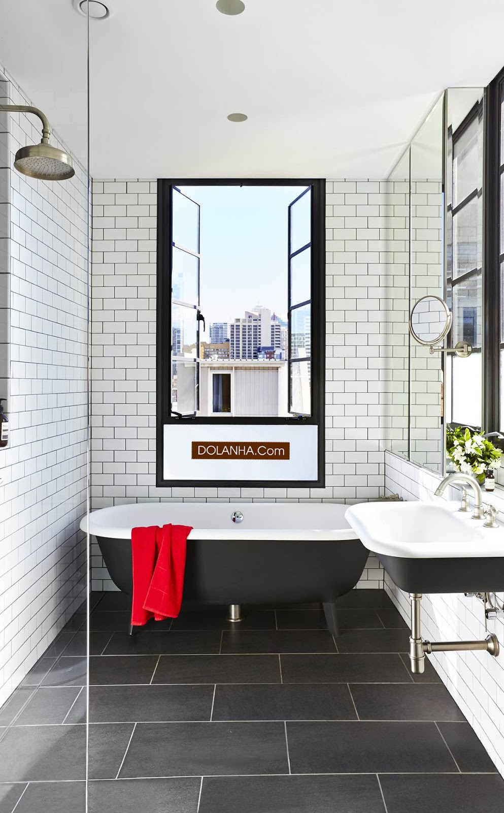 Phòng tắm với gạch ốp tạo điểm nhấn|Autodesk Online Gallery