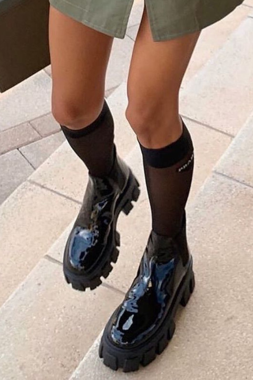 prada army boots