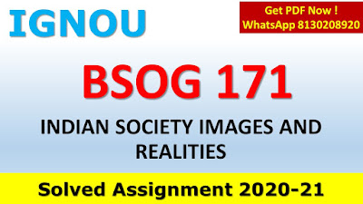BSOG 171 Solved Assignment 2020-21