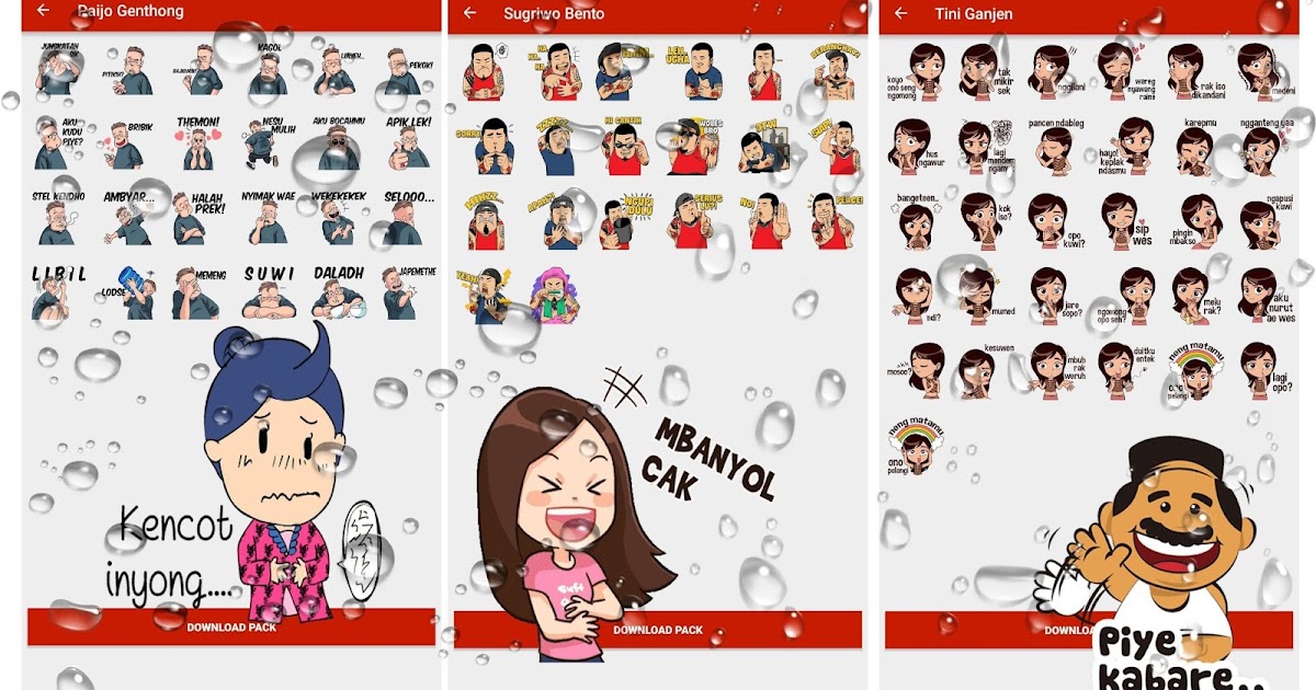 5 Aplikasi Sticker Jowo Lucu WhatsApp Stiker Wa guyon 