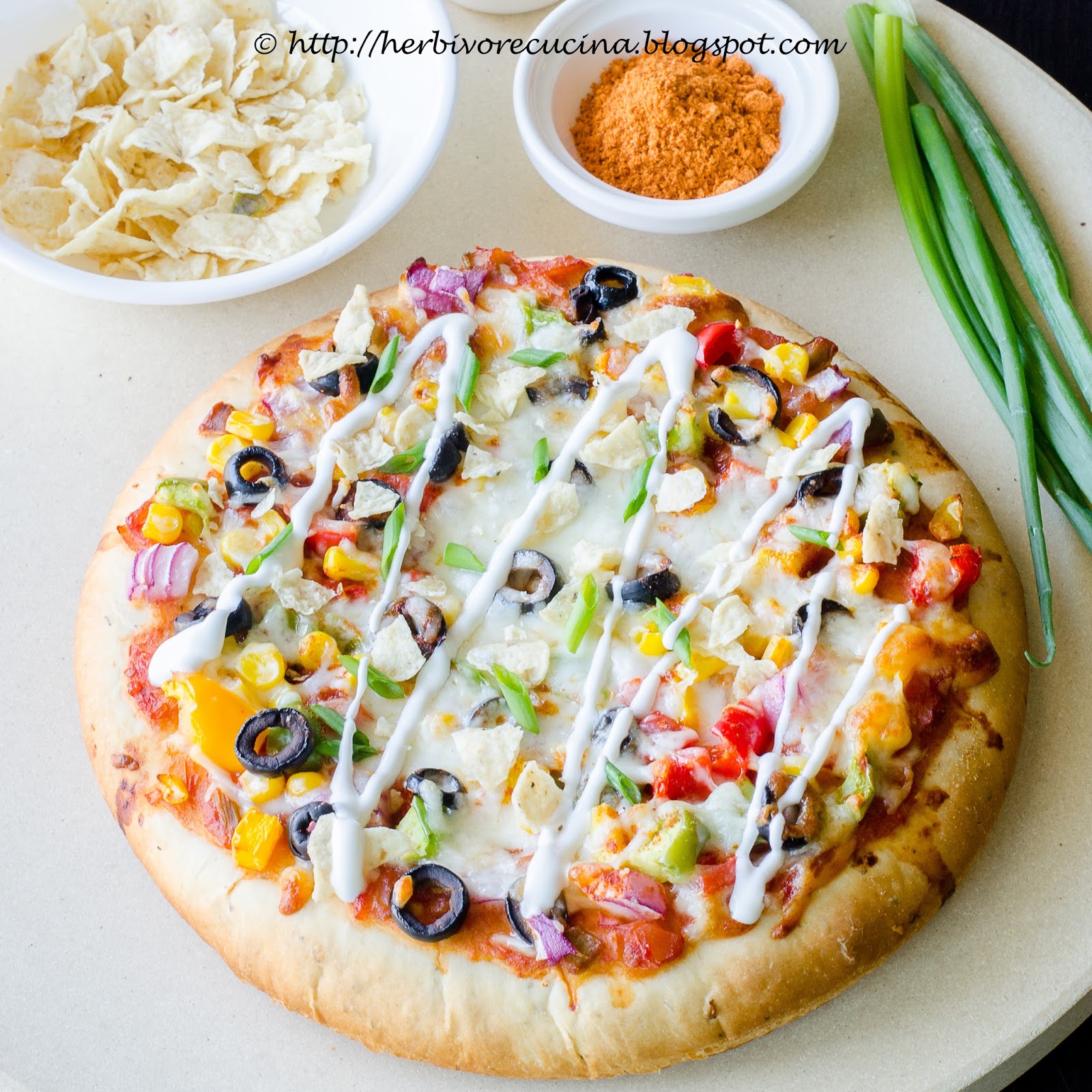 Herbivore Cucina Mexican Pizza