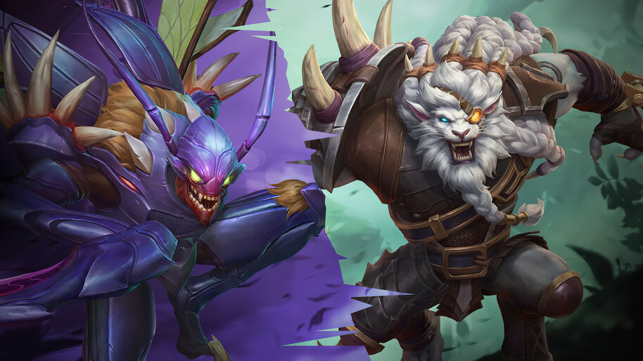 KhaZix Rengar Wild Rift 4K #301a Wallpaper PC Desktop