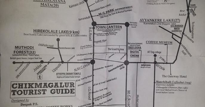 Chikmagalur Tourist Places Map Weekend Trip Options From Bangalore(2 Days < 250Kms One Way)- Coorg And  Chikmagalur | The Memorable Journeys.. :)