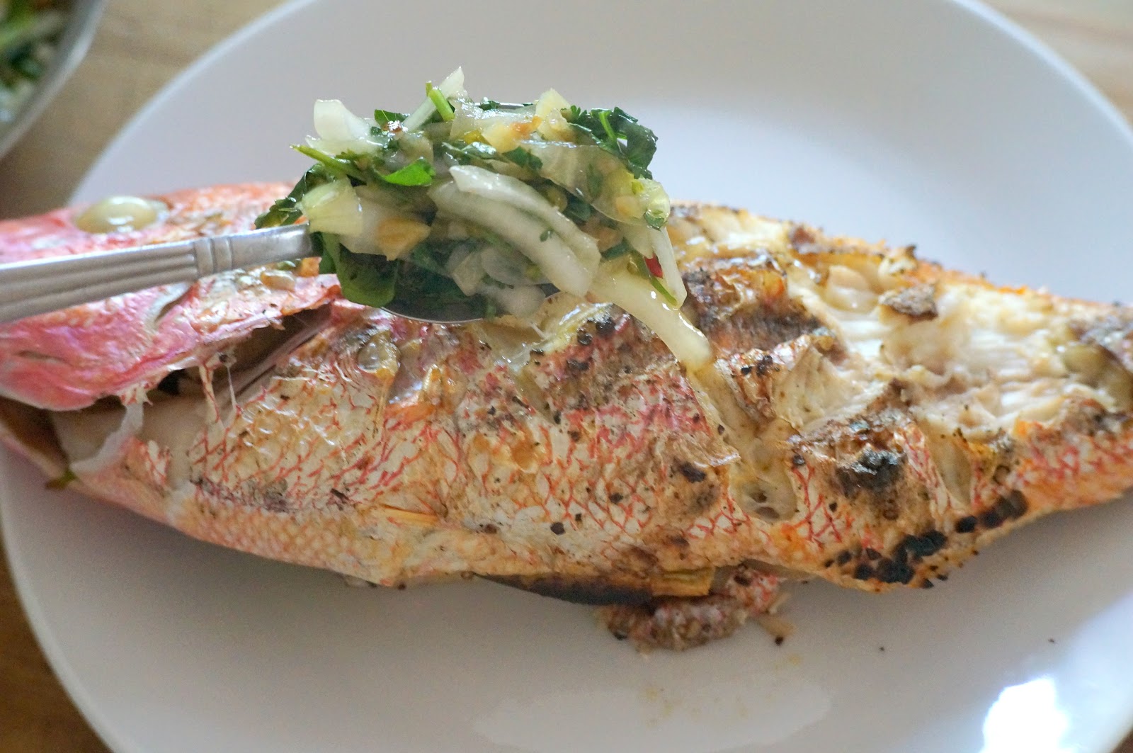 ThaiStyle Grilled Red Snapper