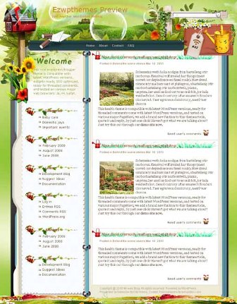 With Rainbows - WordPress and Blogger Theme With Rainbows - WordPress and Blogger Theme
