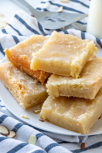 These melt in your mouth almond bars are a great shortcut to the traditional Dutch banket! They are a wonderful everyday dessert or perfect for holiday Thanksgiving or Christmas celebrations!