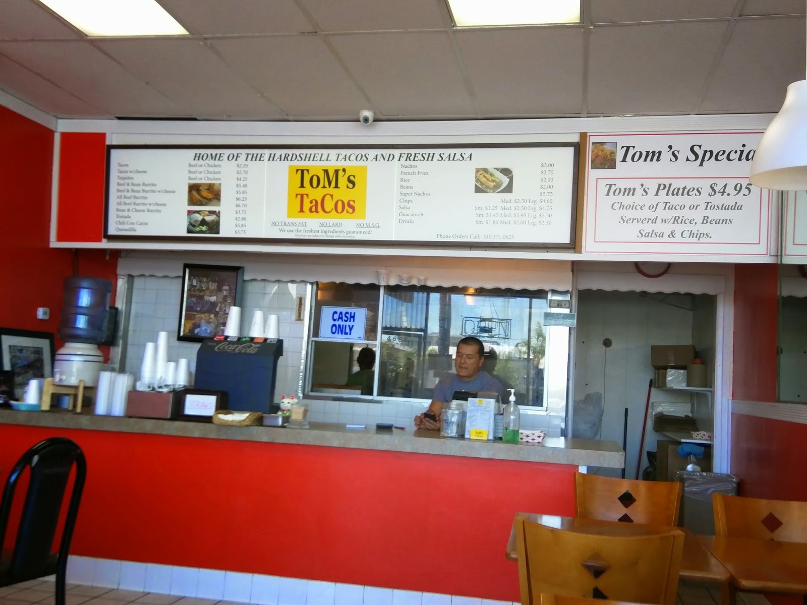 Order of the Taco Tom's Tacos, Torrance, CA