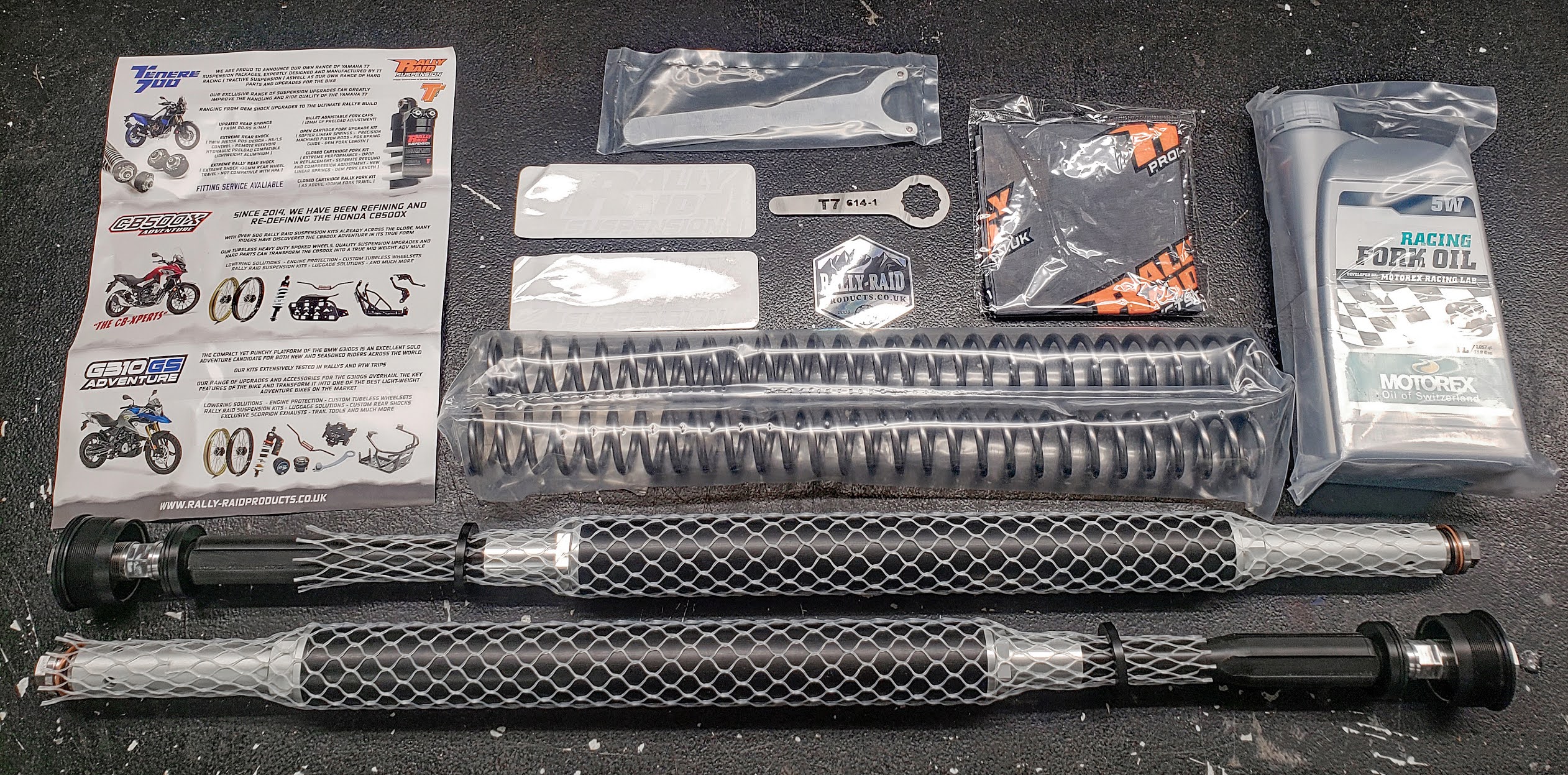 Tenere 700 Rally Raid T7 Adventure 35mm Open Cartridge Fork Kit (5.6