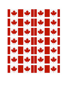 Printable Canadian Flag template Cupcake Toppers