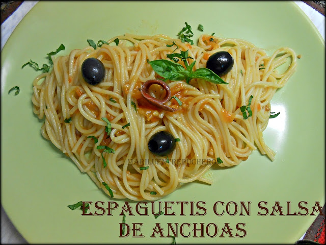 Espaguetis En Salsa De Anchoa
