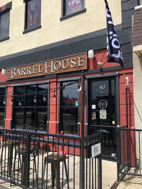 Photo of the outside entrance of The Barrel House in Dayton, OH.