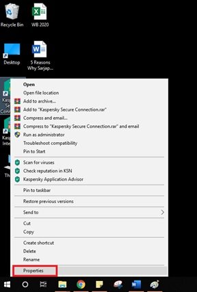 Iconos en Windows 10