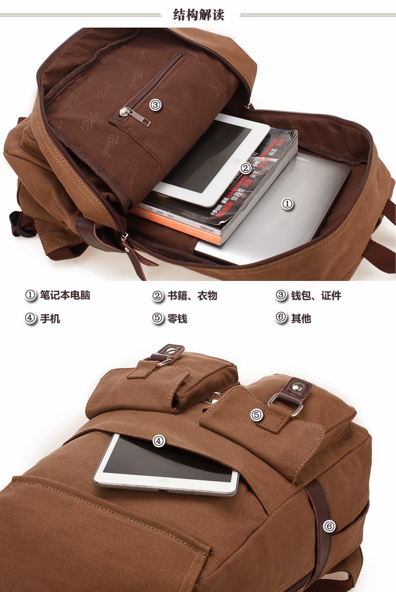 My Favor HM73 KOREAN STYLE LAPTOP/SCHOOL/IPAD/TRAVEL BACKPACK/SHOULDER BAG