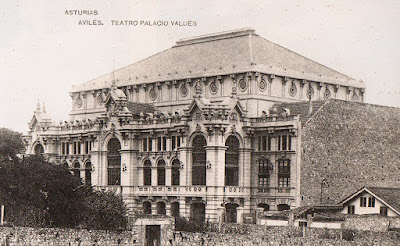 postal, Avilés, teatro, Palacio Valdés