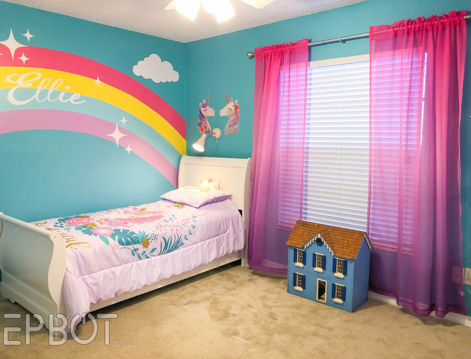 EPBOT Our Rainbow Unicorn Bedroom Makeover