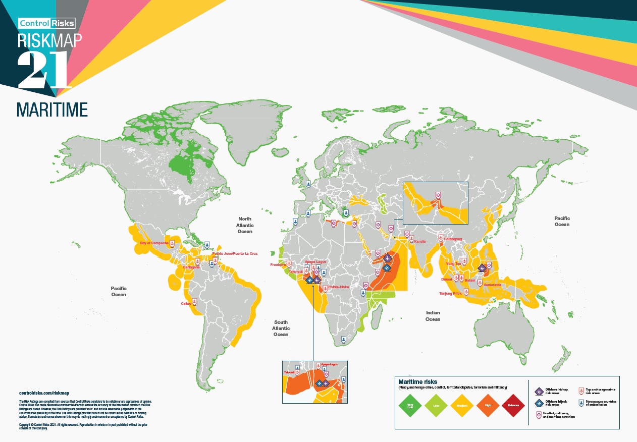 Cartographie numérique: Les risques globaux prévus en 2021 selon le ...