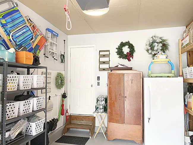 organized and painted garage