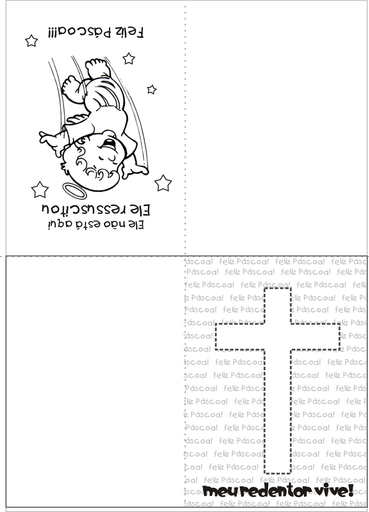Mundinho da Criança - Alfabetização: Cartões Páscoa Cristã