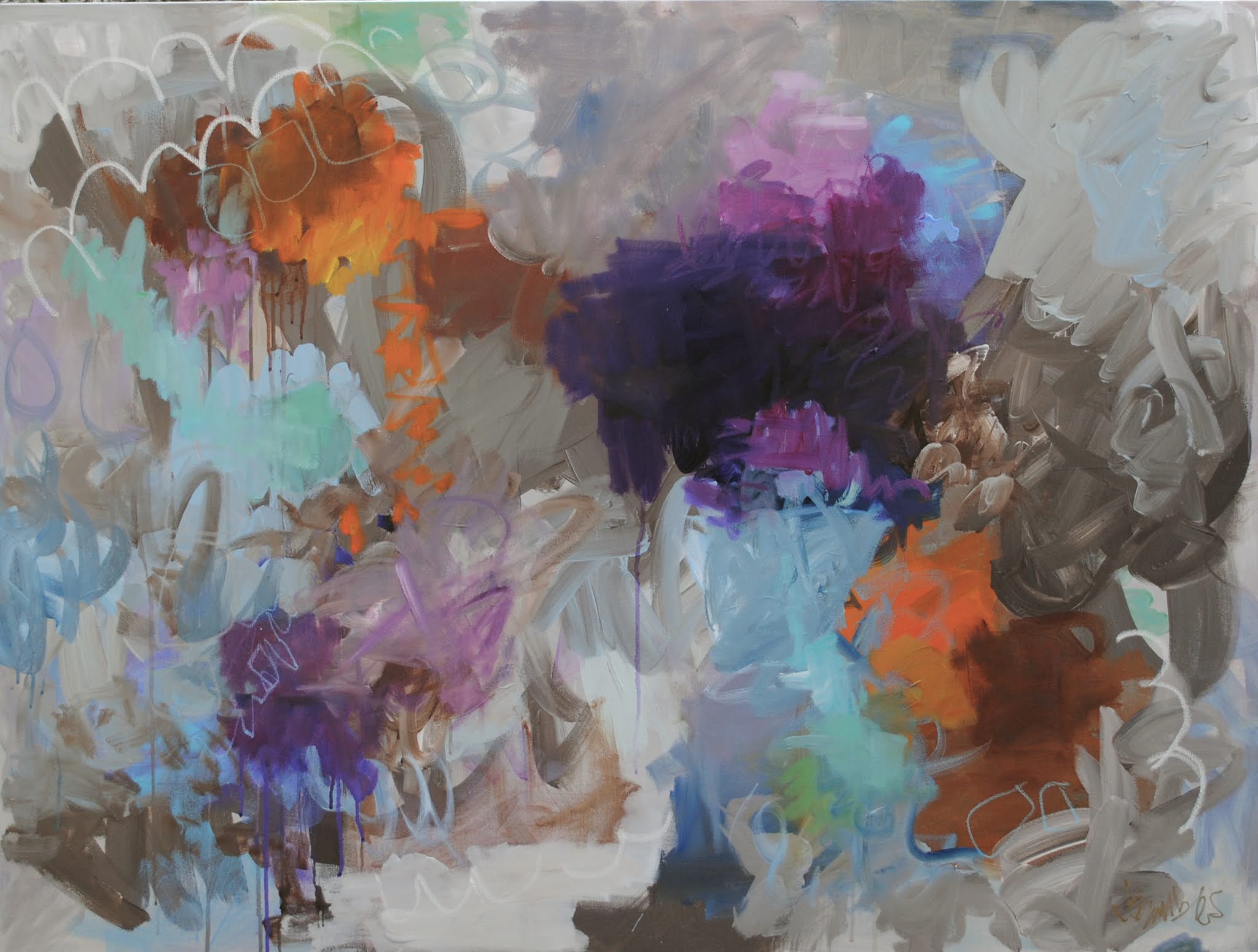 "Traci Purple", 36x48, Commission 
