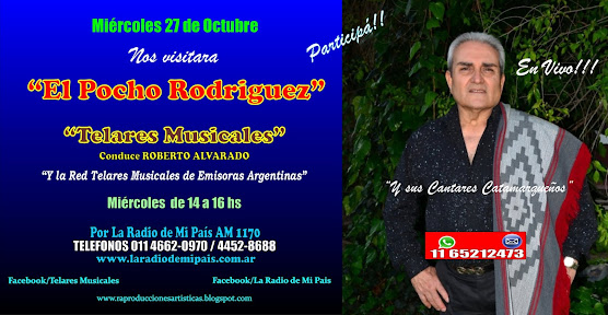 EL POCHO RODRIGUEZ en Telares Musicales!!