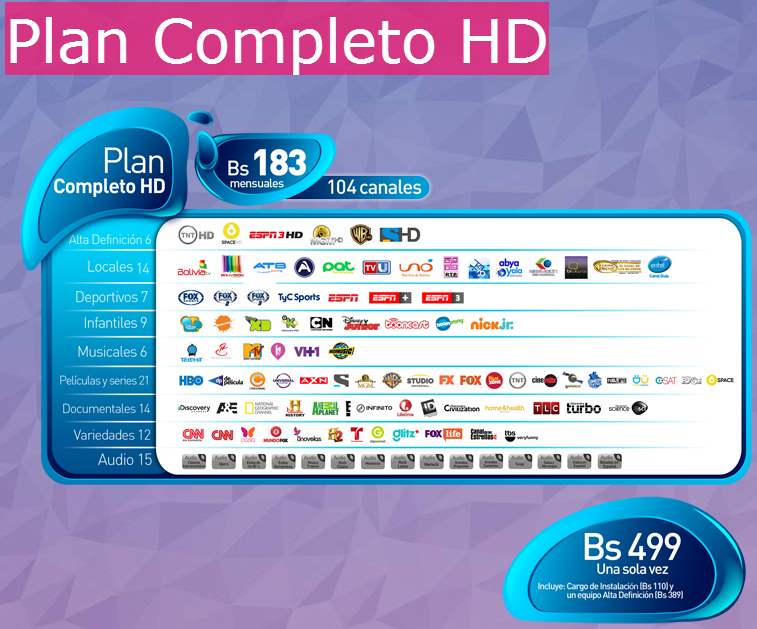 AzBolivia Entel TV Televisión Satelital Para Todos los Bolivianos