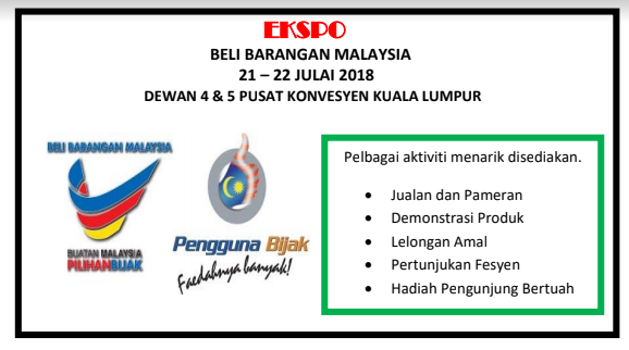 Ulasan Pt3 Ekspo Beli Barangan Malaysia