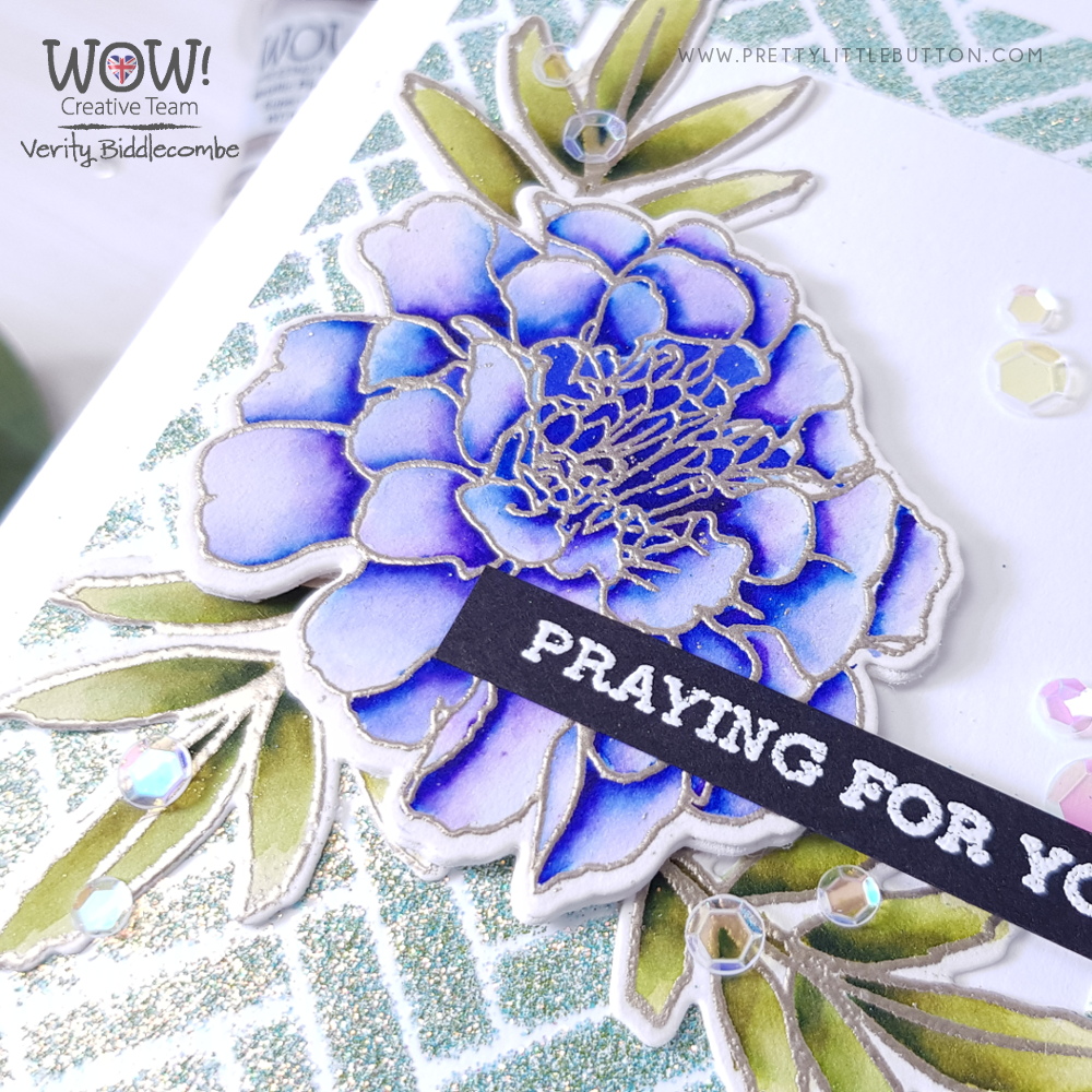 Heat embossing with Stencils Video Tutorial with Verity