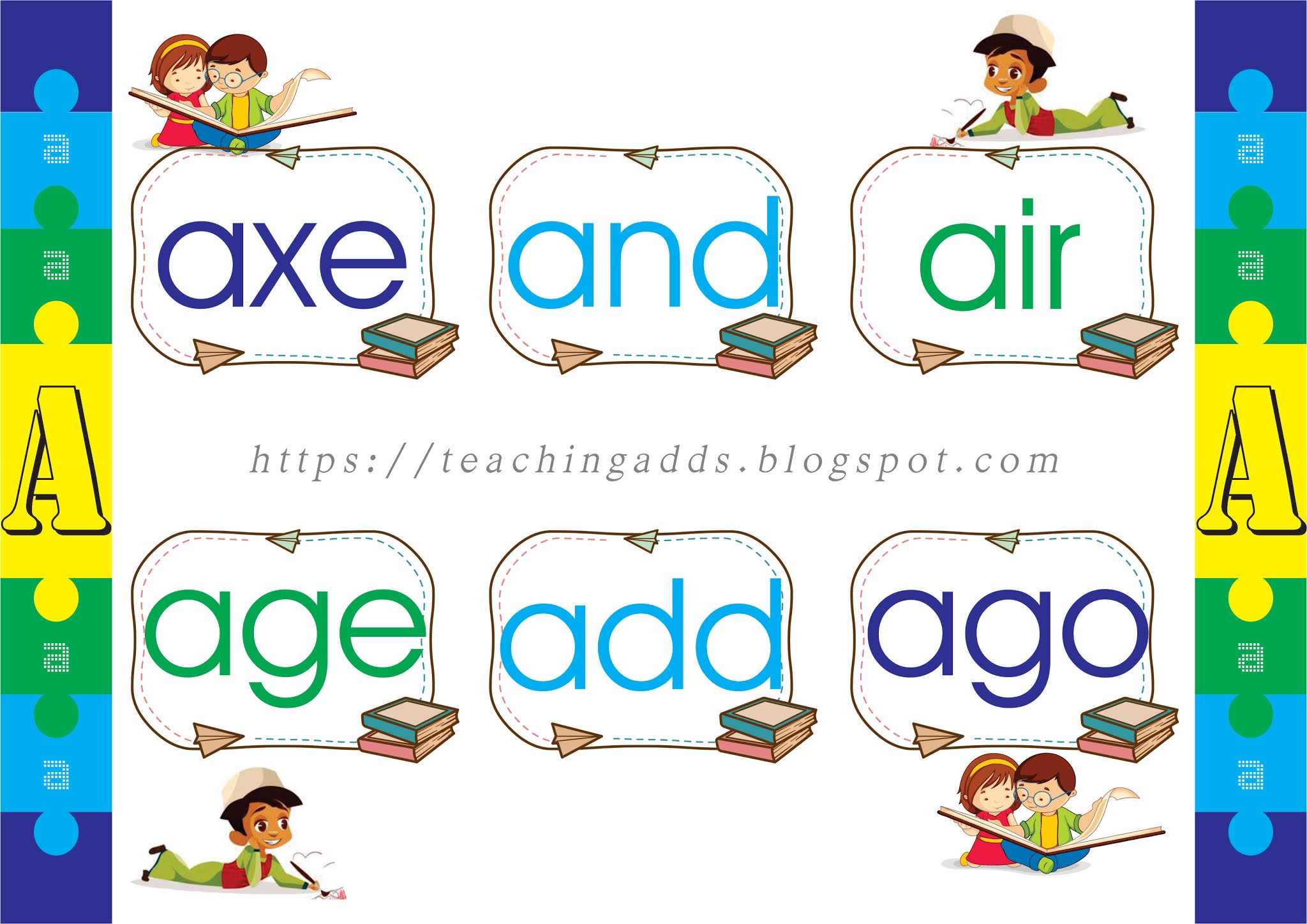 Teaching Learning Material: Three Letter Words