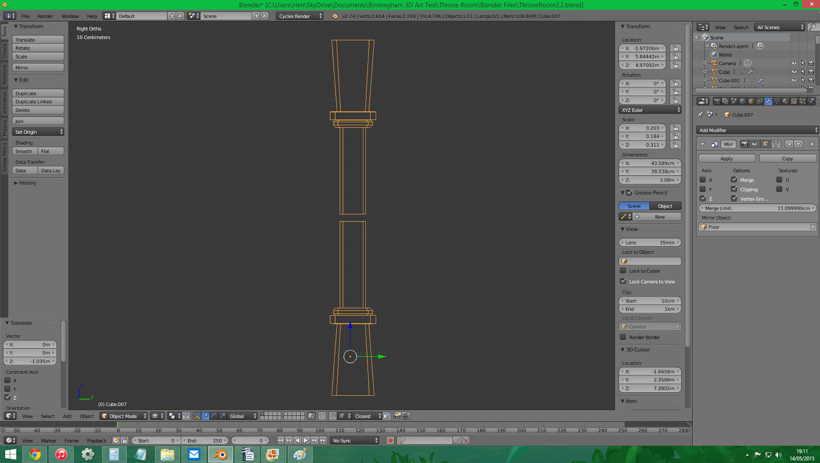 The Chair: Development