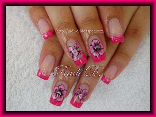 It`s all about nails: Hot Pink French