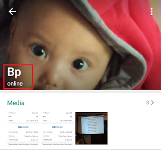 cara mengetahui teman sedang online di gbwhatsapp