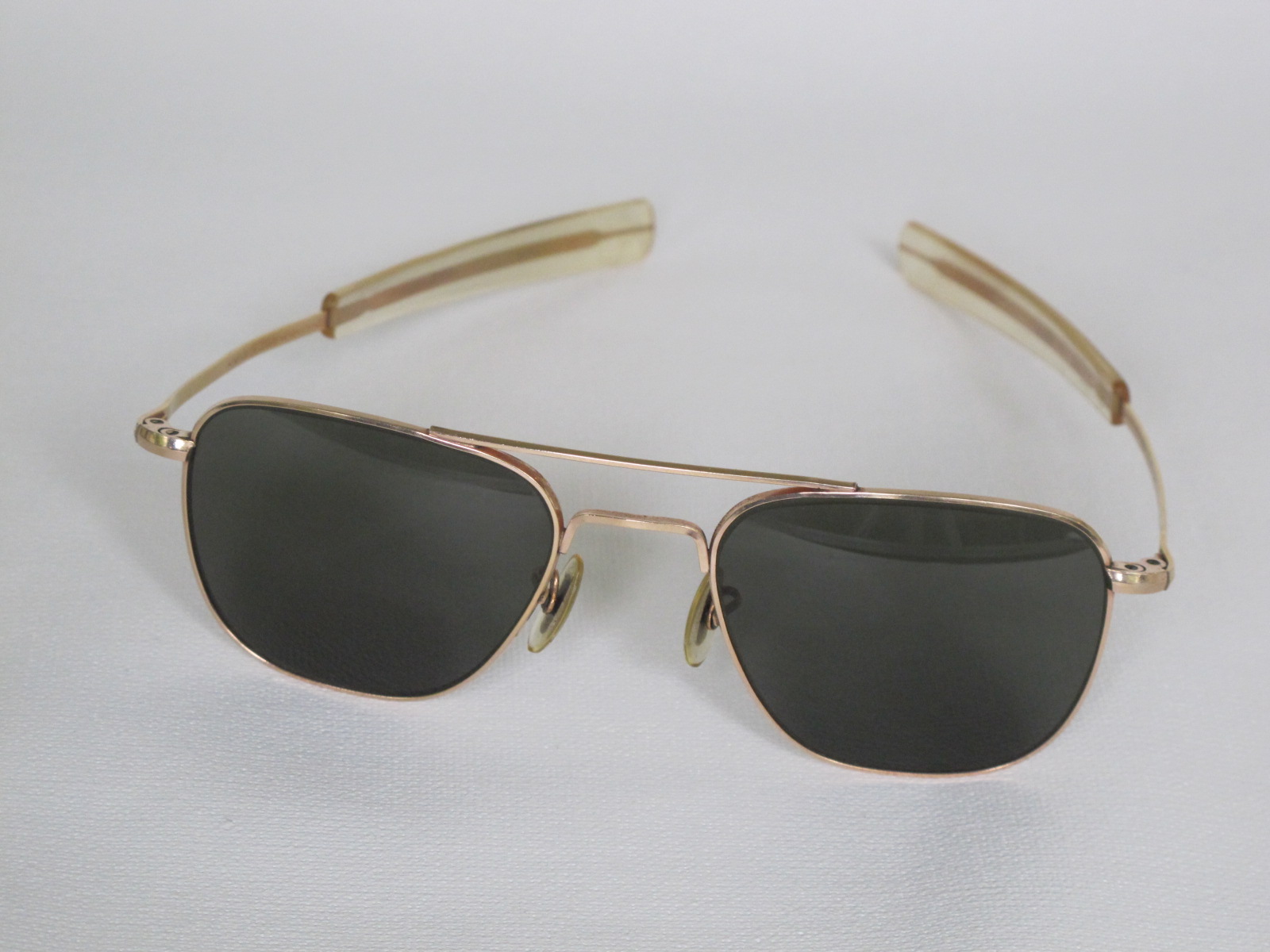 OldSon Vtg AO American Optical Aviator Sunglasses 12KGF