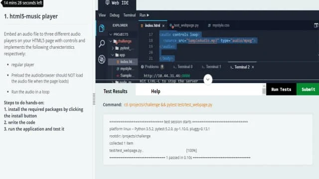 HTML5 Semantics Elements Hands-On Solutions | TCS Fresco Play - MNC Answers