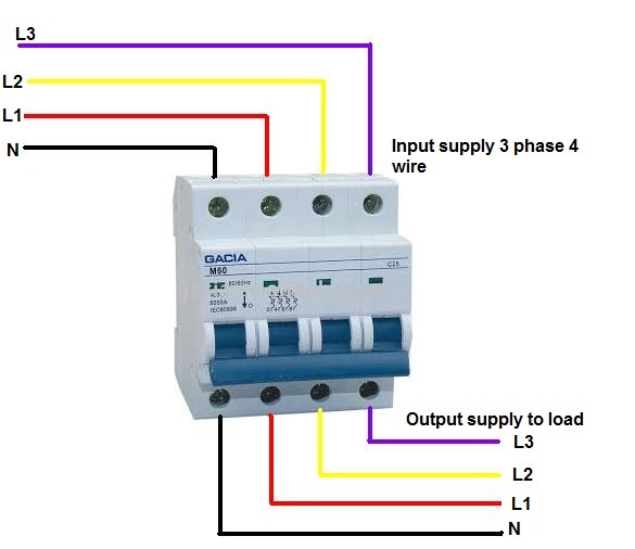 4 Pole MCB Breaker Wiring In Urdu