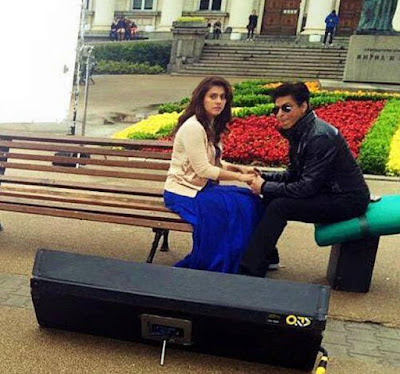 Shah Rukh Khan and Kajol from the Sets Of Dilwale!