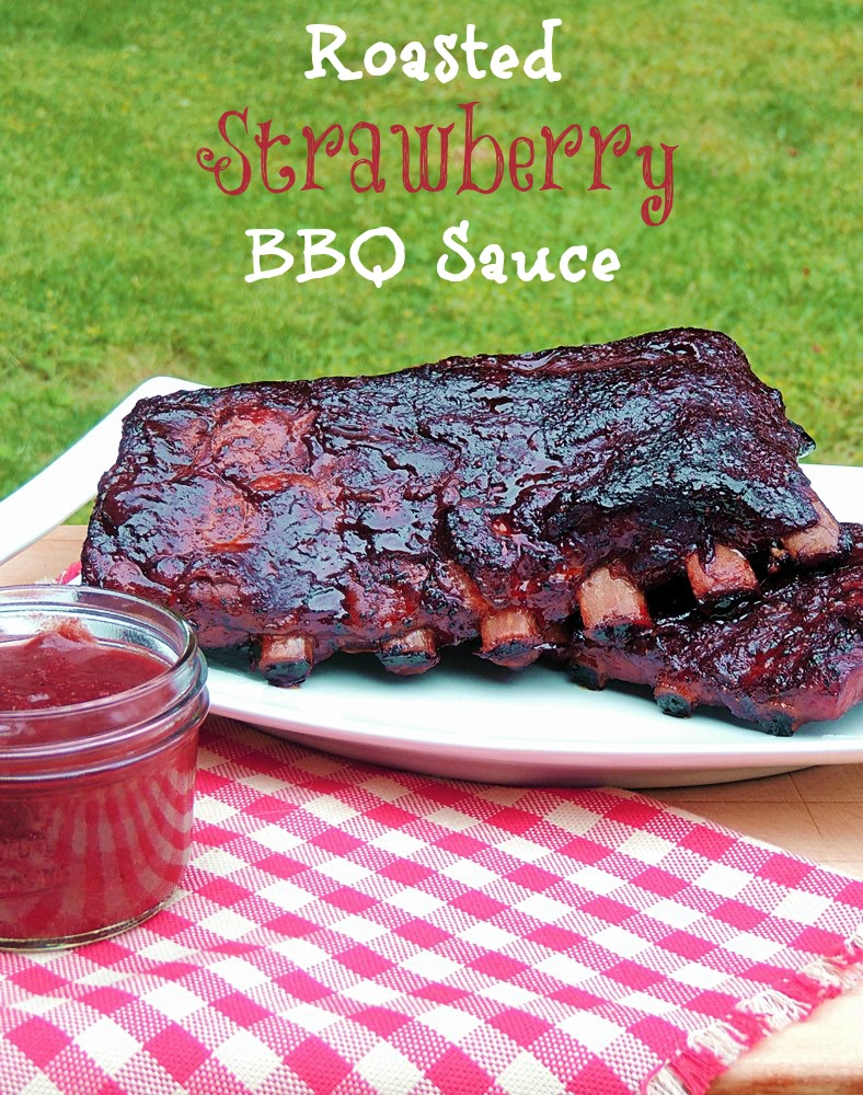 Roasted Strawberry BBQ Sauce Bobbi's Kozy Kitchen